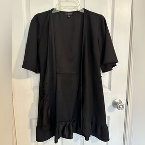 Black Top Shop Wrap Dress